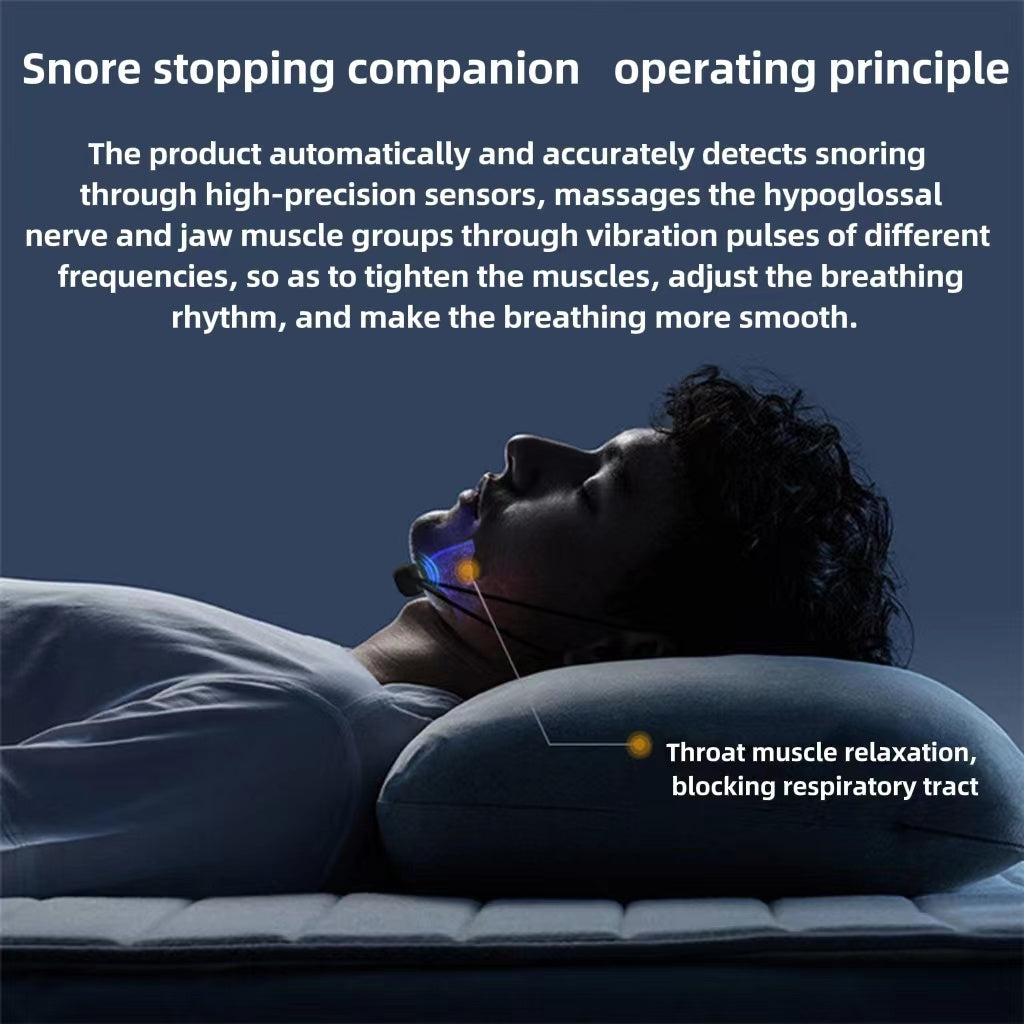 Smart Anti-Snoring Device with EMS Pulse Technology - Vital Groom