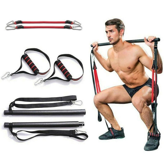 Body Workout Resistance Bar with Rubber Buckles - Vital Groom